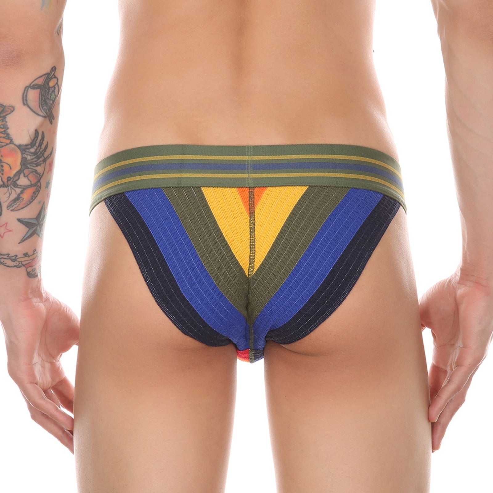 Ribbed Sport Tanga Briefs | dmunderwear detail image 8