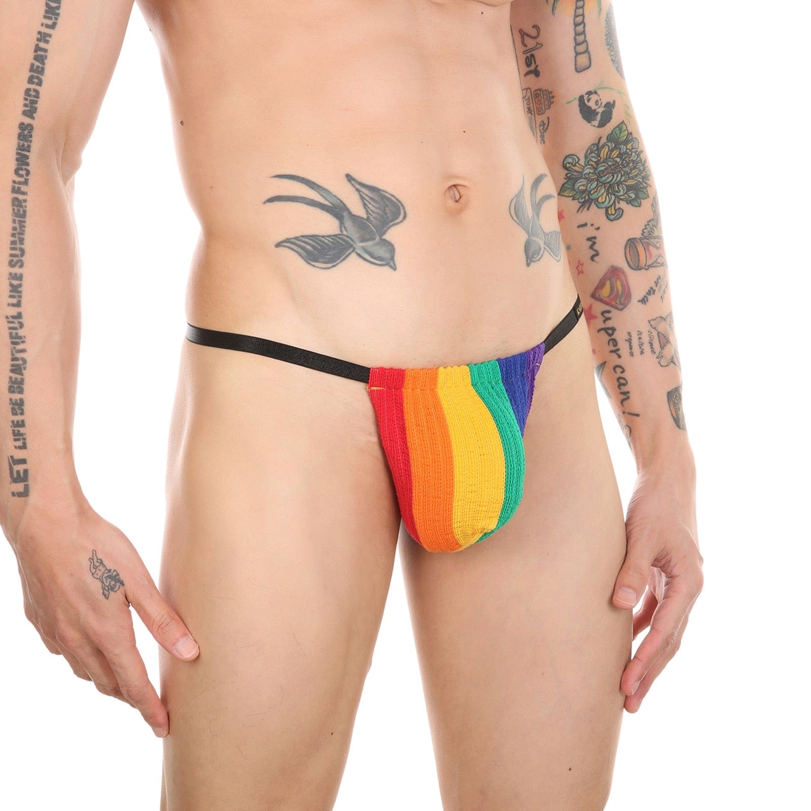 Ribbed Striped Sport G-String | dmunderwear detail image 2