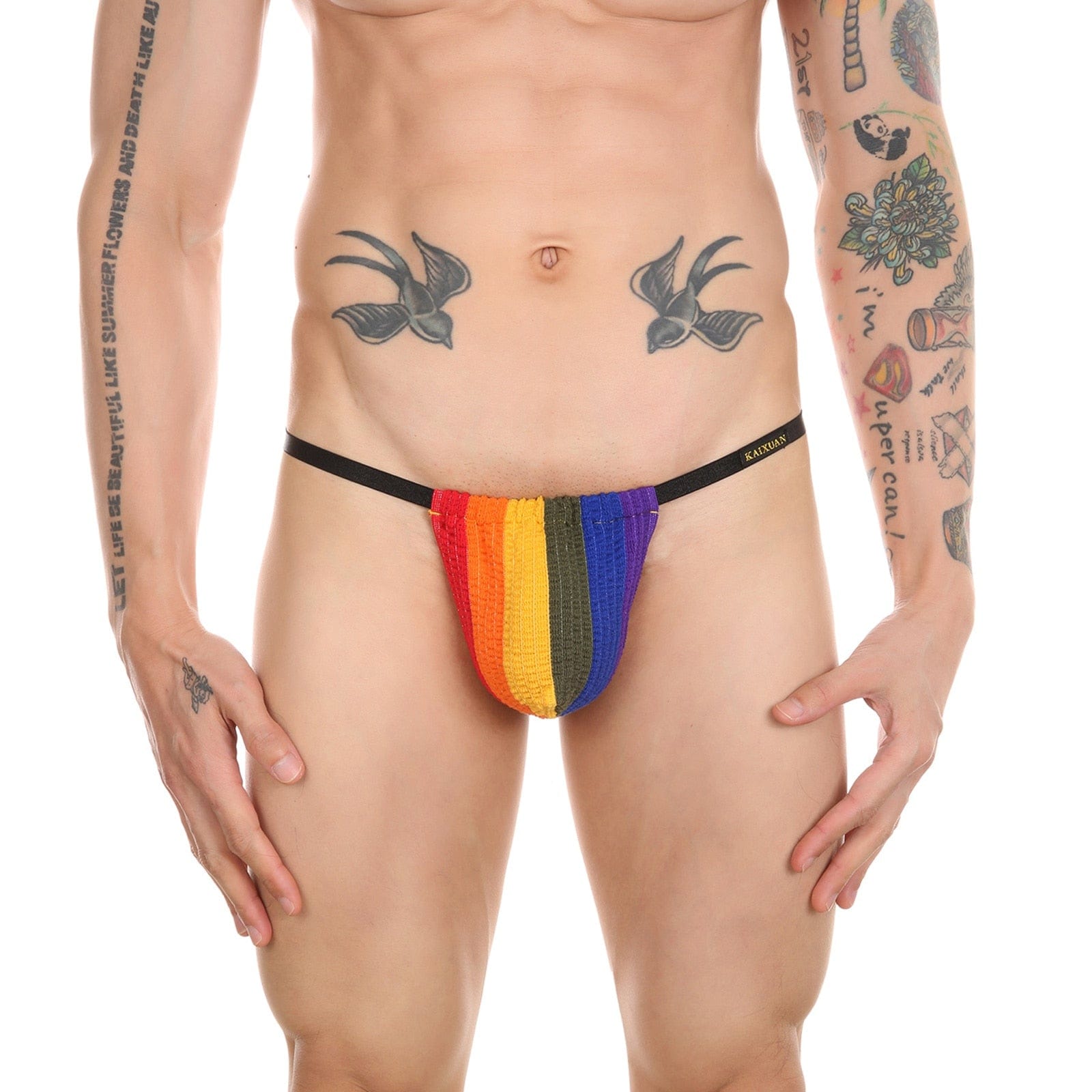 Ribbed Striped Sport G-String | dmunderwear detail image 5