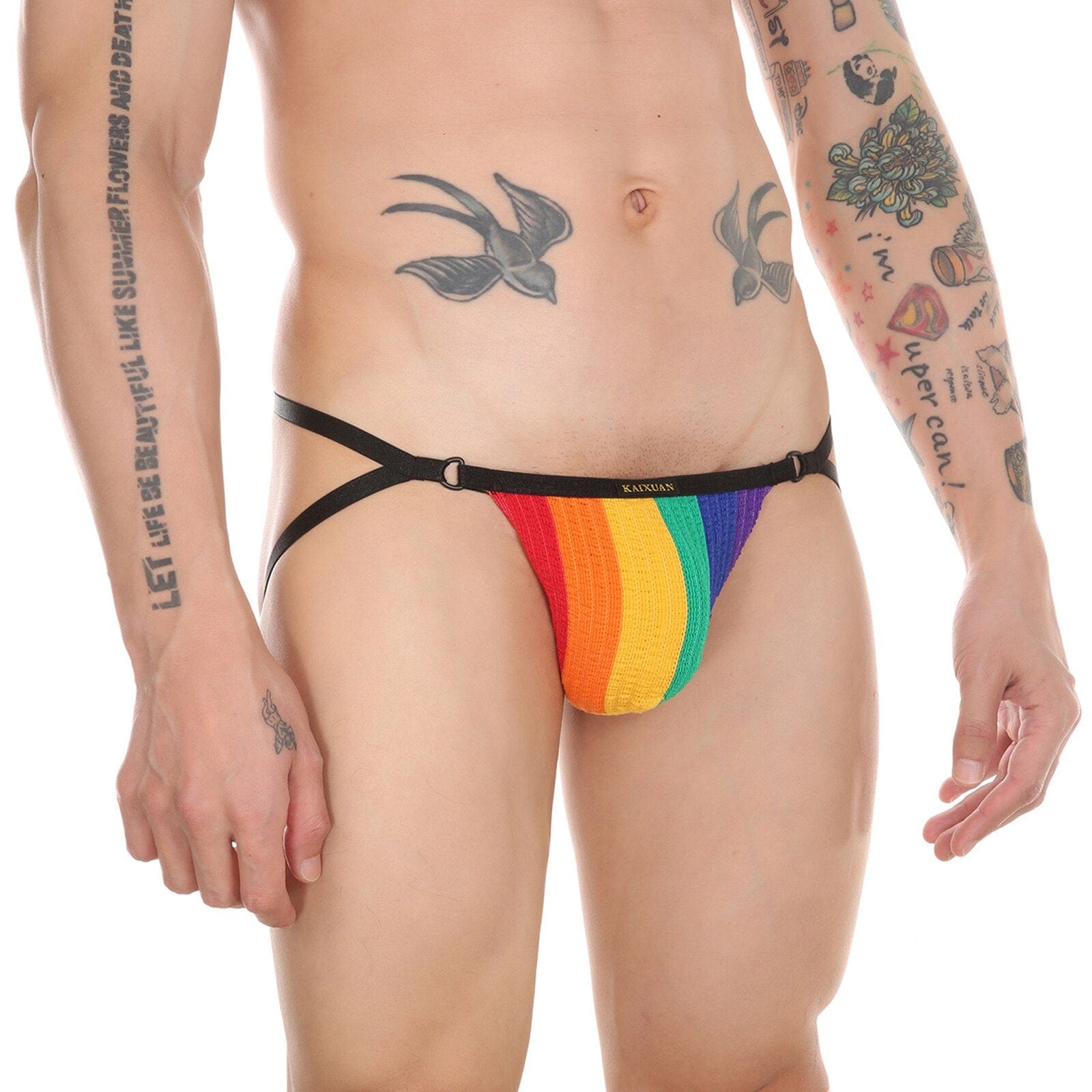 Ribbed Striped Sport Mini Jock | dmunderwear variant image