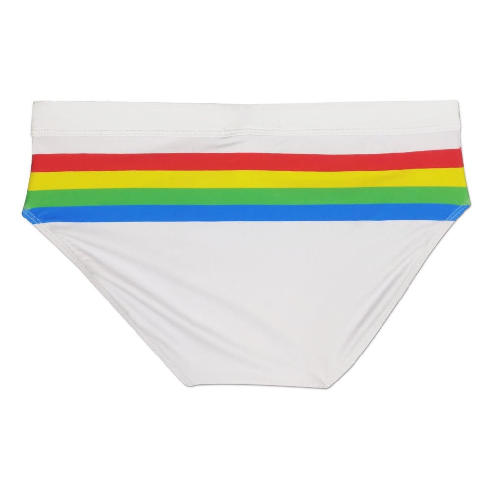 Ringaround Rainbow Swim Briefs | dmunderwear detail image 5