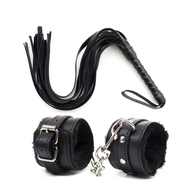 S&M Whip And Handcuffs Set | dmunderwear variant image