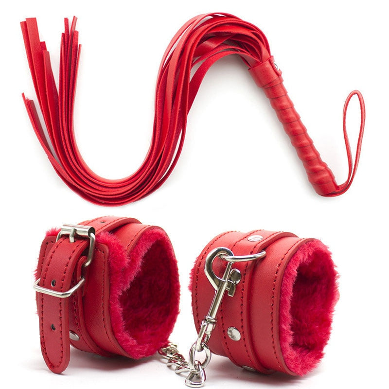 S&M Whip And Handcuffs Set | dmunderwear detail image 6