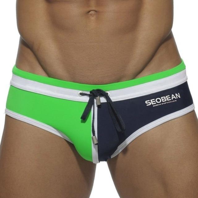 Seobean Two-toned Laced Swim Briefs | dmunderwear variant image