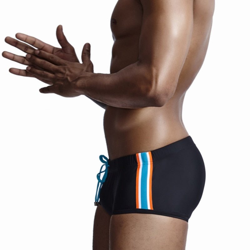 Seobean Bold Stripe Swim Trunks | dmunderwear detail image 9