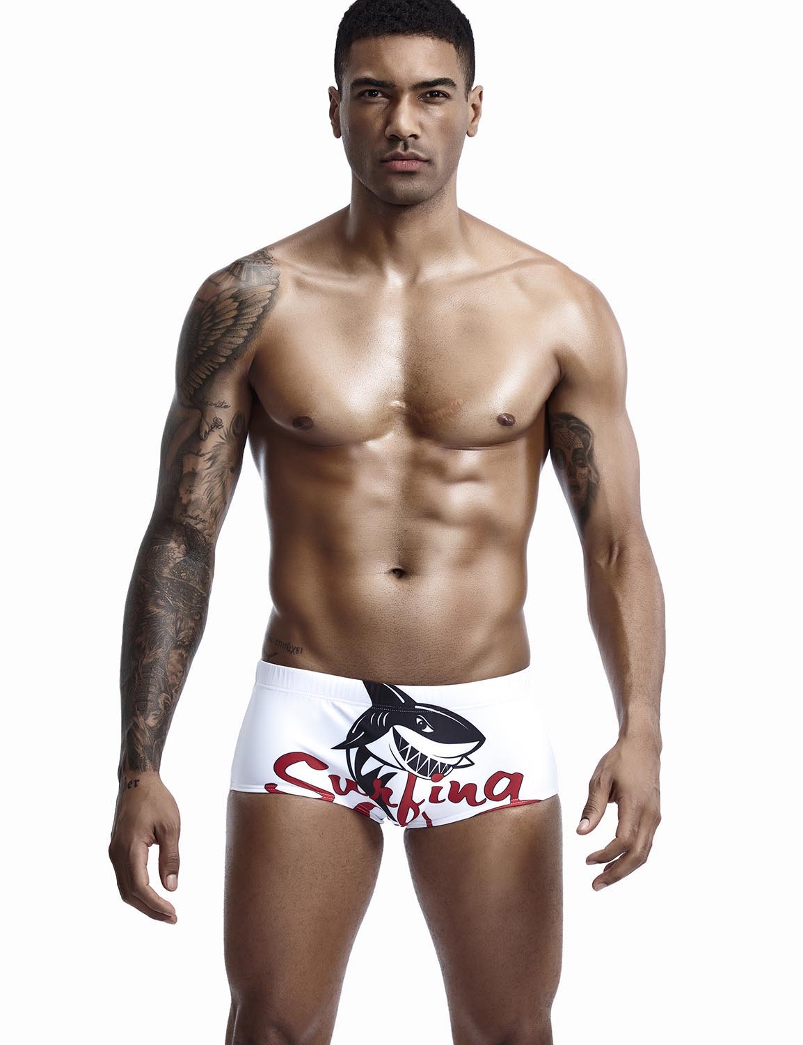 Low Rise Boxer Brief "Shark" Swimwear 90808 | dmunderwear