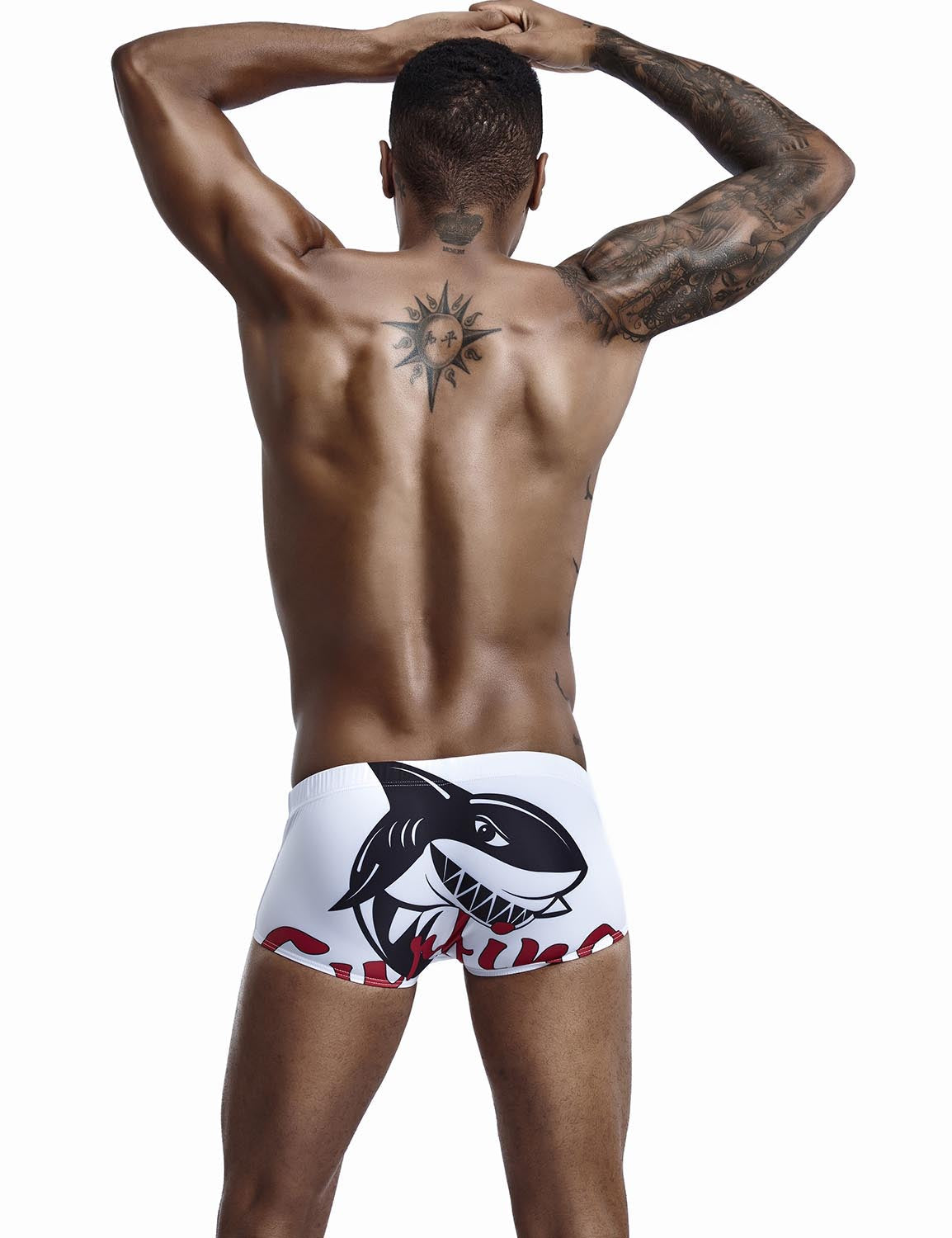 Low Rise Boxer Brief "Shark" Swimwear 90808 | dmunderwear detail image 2