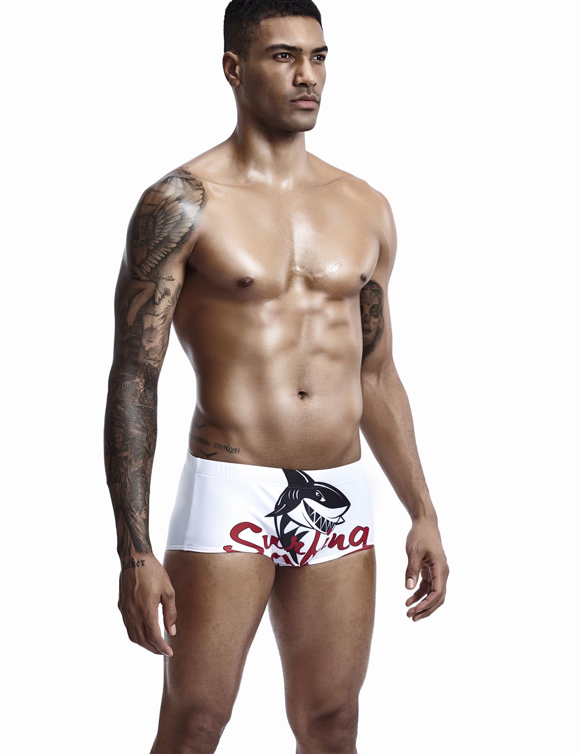 Low Rise Boxer Brief "Shark" Swimwear 90808 | dmunderwear detail image 3
