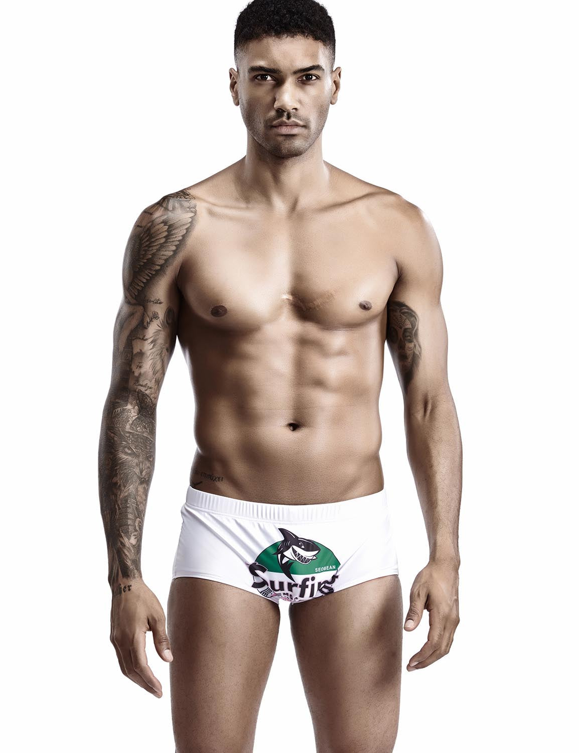 Low Rise Boxer Brief "Shark" Swimwear 90808 | dmunderwear detail image 5