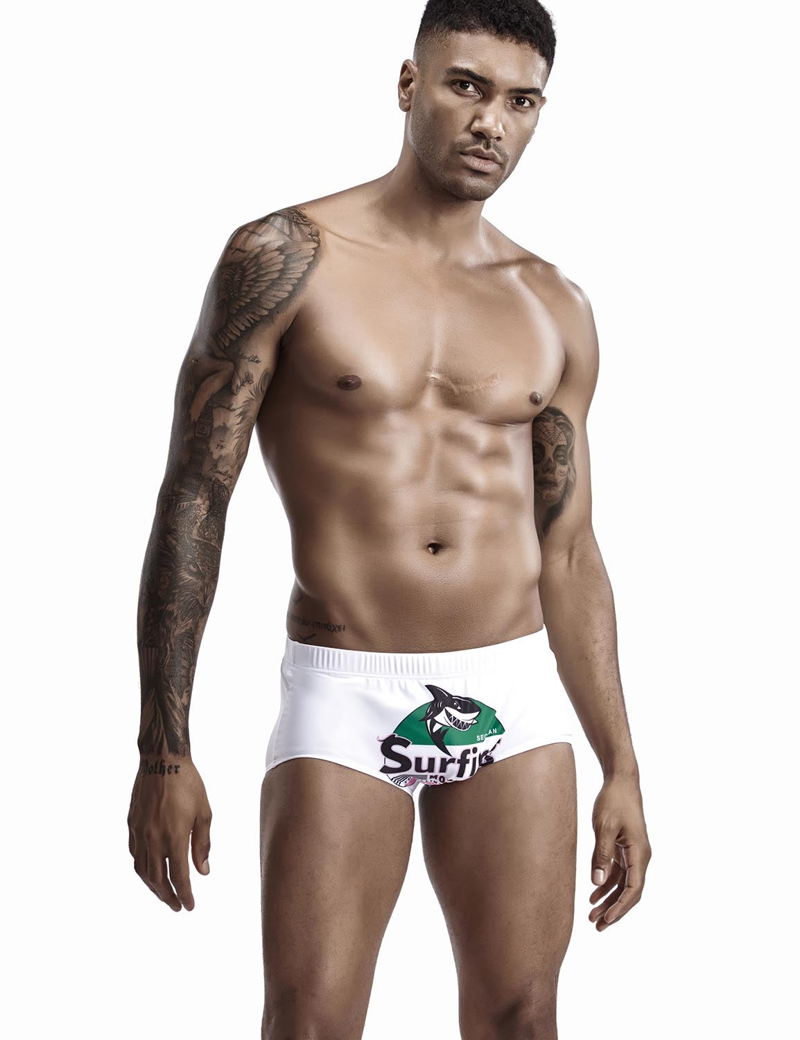 Low Rise Boxer Brief "Shark" Swimwear 90808 | dmunderwear detail image 6