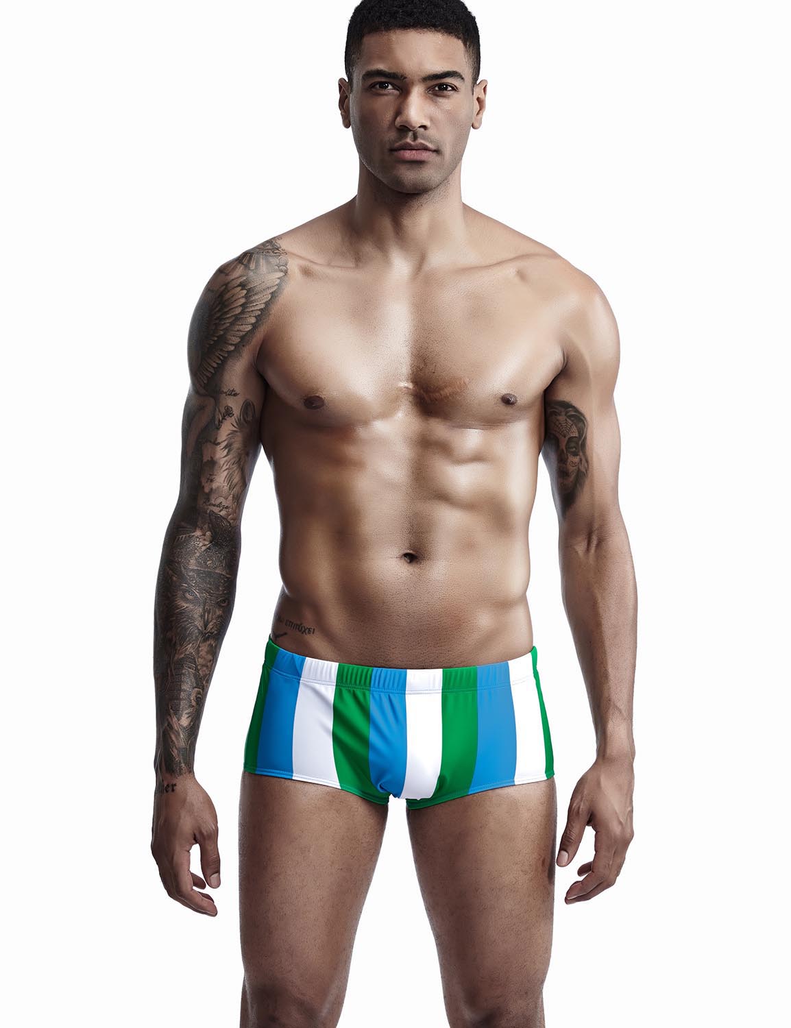 Low Rise Boxer Brief Stripe Swimwear 90807 | dmunderwear detail image 2
