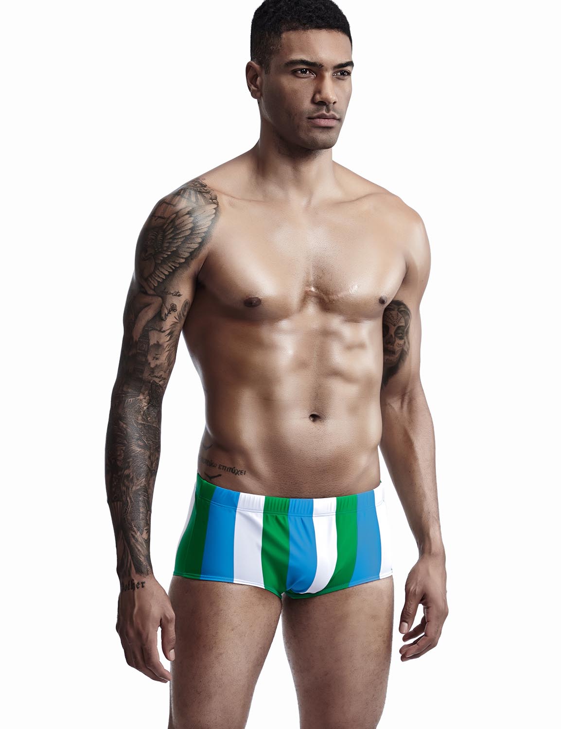 Low Rise Boxer Brief Stripe Swimwear 90807 | dmunderwear detail image 5