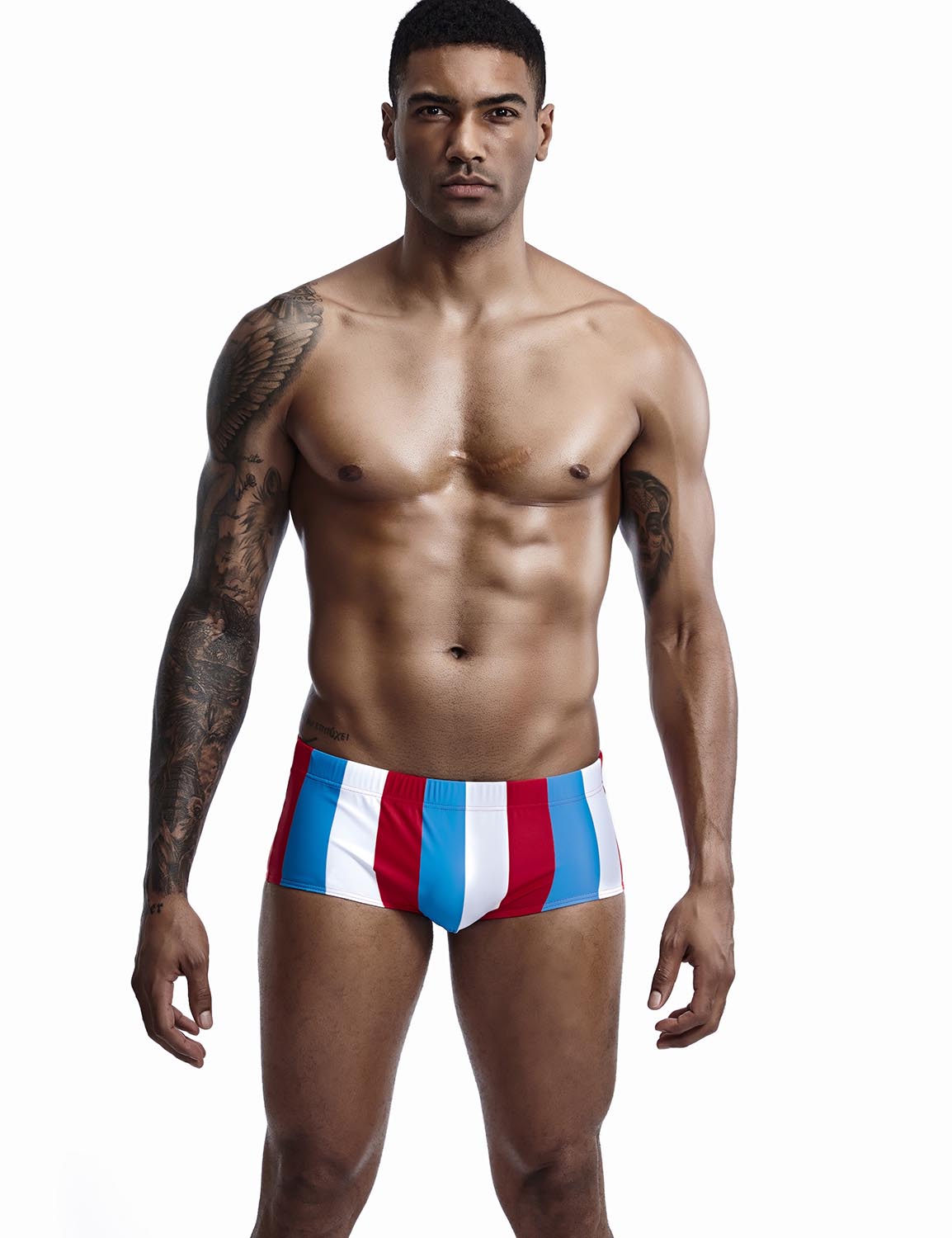 Low Rise Boxer Brief Stripe Swimwear 90807 | dmunderwear detail image 9