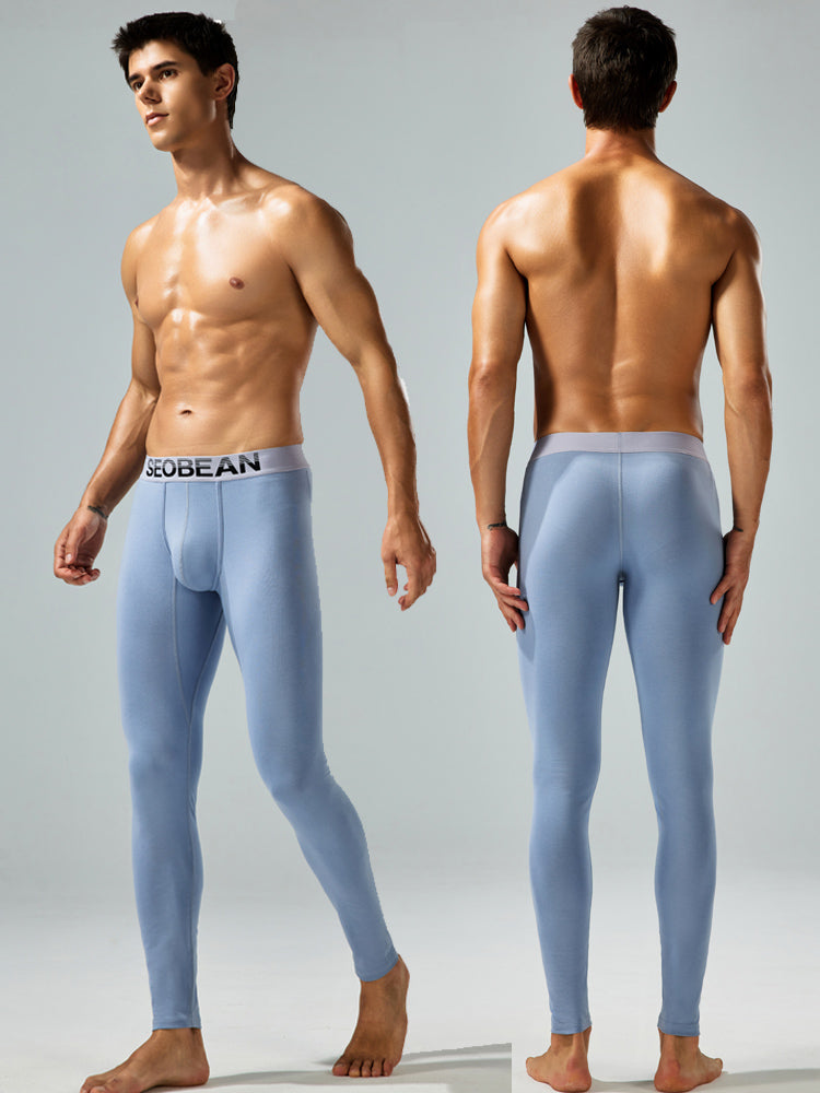 Seobean Men's Thin Autumn and Winter Essential Thermal Underwear Long Pants | dmunderwear detail image 1