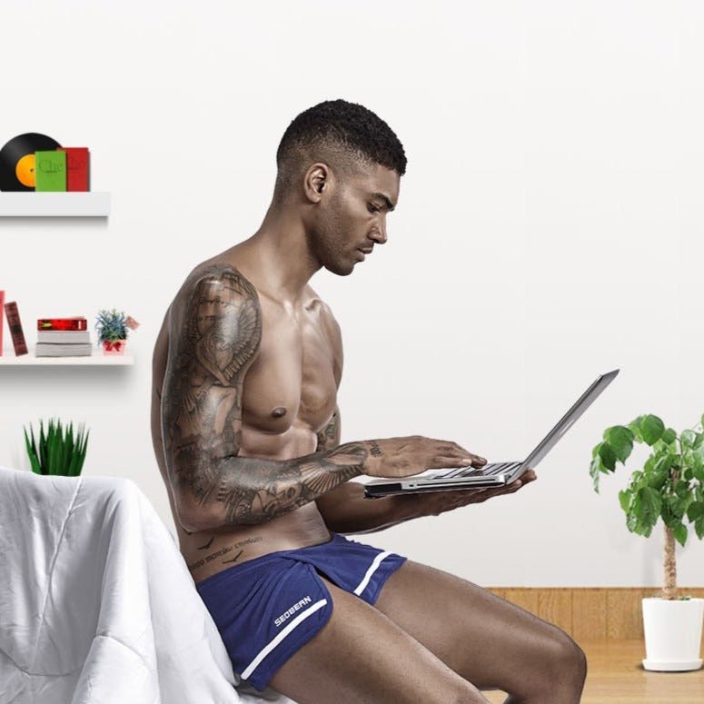 Seobean Running Shorts with Hidden Briefs | dmunderwear variant image