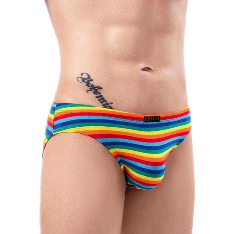 Lush Striped Briefs | dmunderwear detail image 2