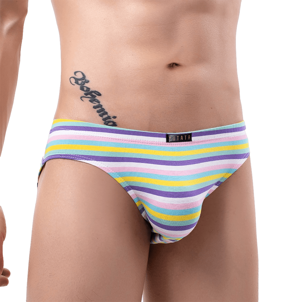 Lush Striped Briefs | dmunderwear detail image 3