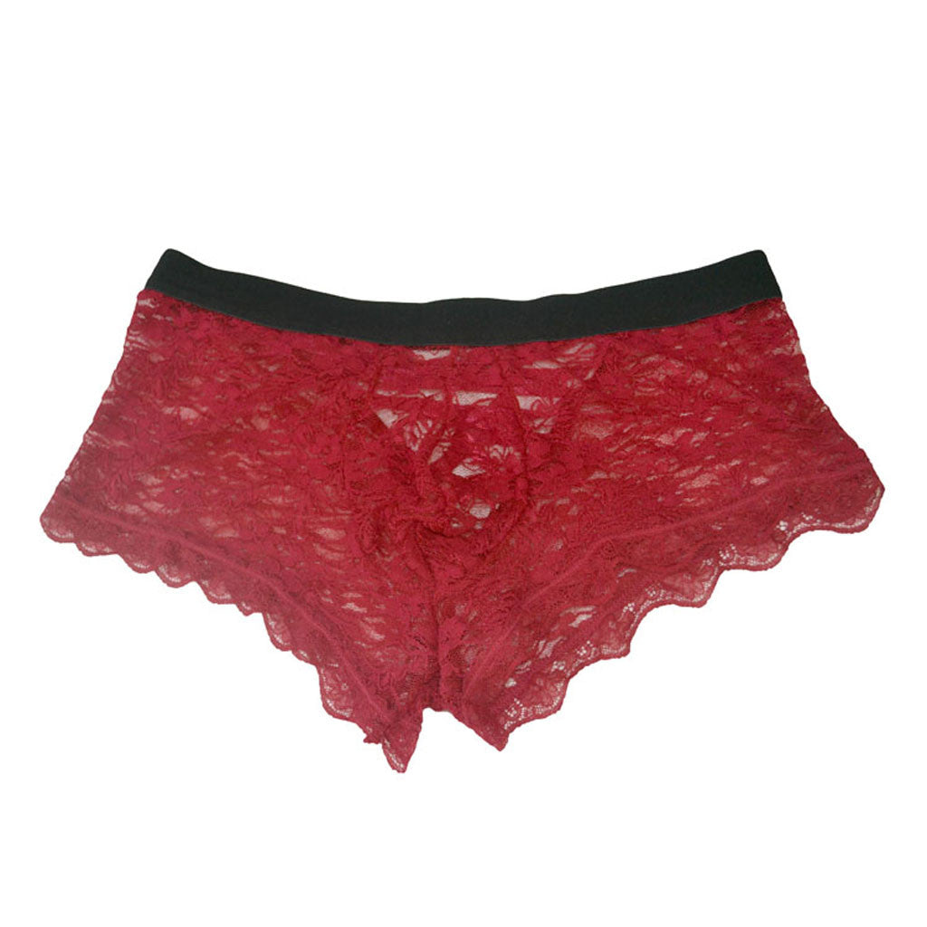 Sexy Men's Lace Back Panties | dmunderwear detail image 10