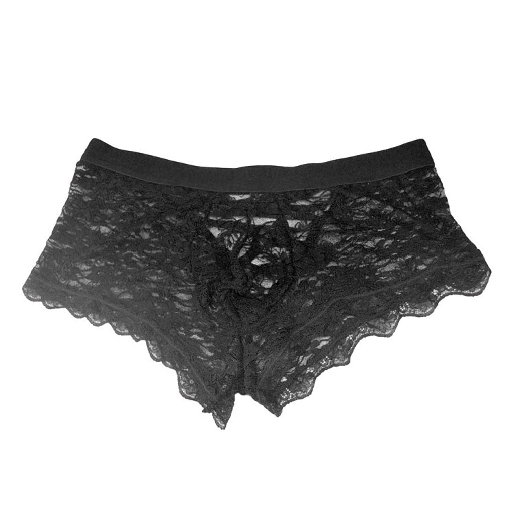Sexy Men's Lace Back Panties | dmunderwear detail image 12