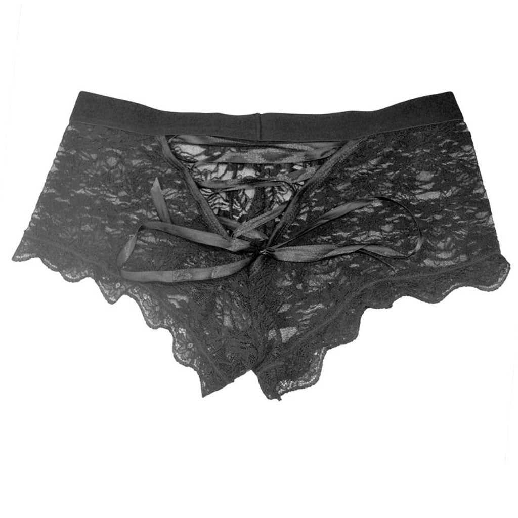 Sexy Men's Lace Back Panties | dmunderwear detail image 13