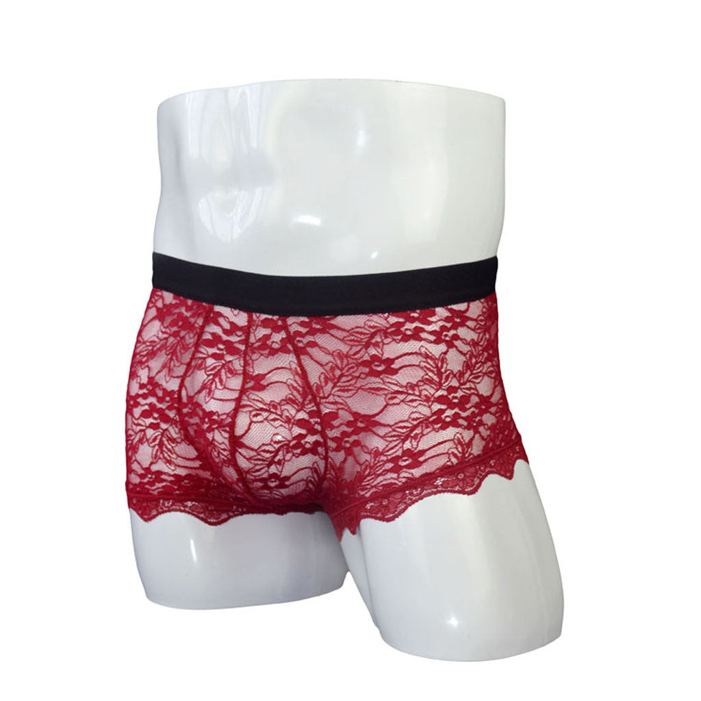 Sexy Men's Lace Back Panties | dmunderwear detail image 15