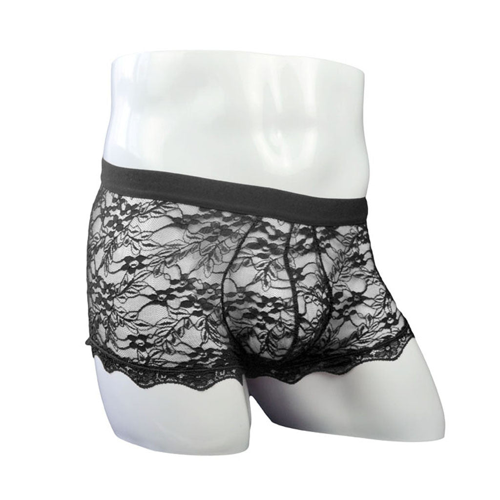 Sexy Men's Lace Back Panties | dmunderwear detail image 20
