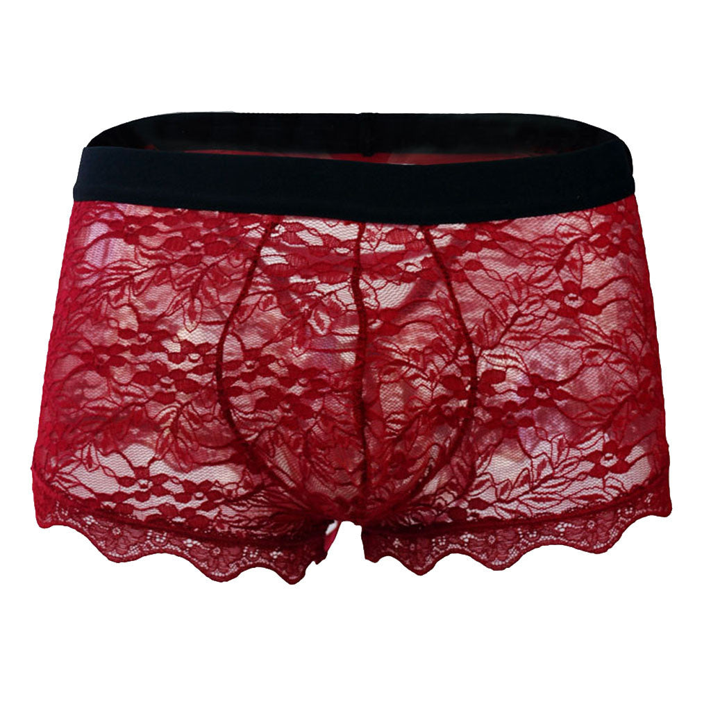 Sexy Men's Lace Back Panties | dmunderwear detail image 9