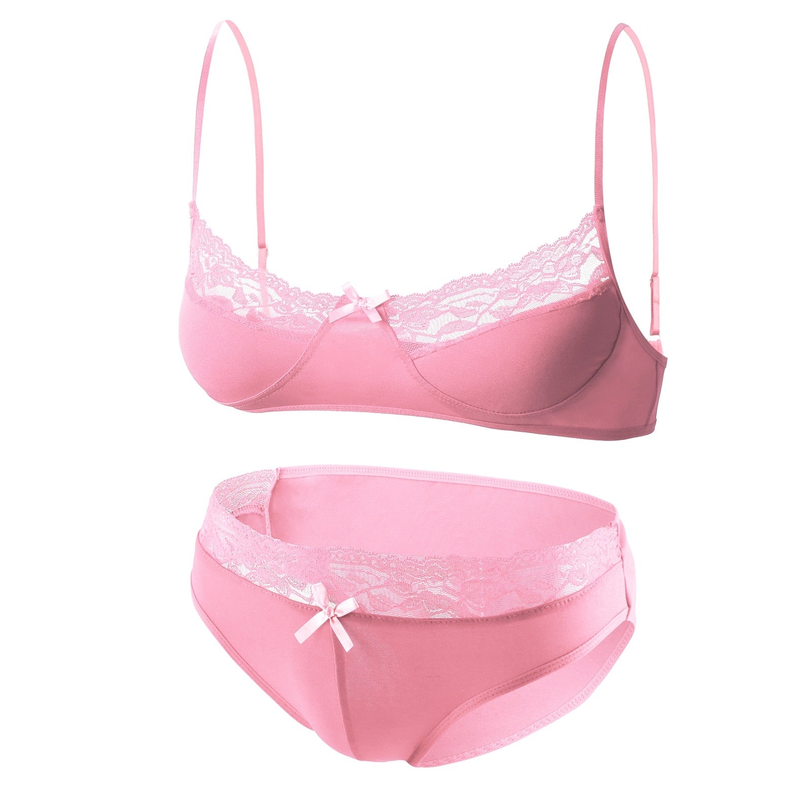 Sexy Men's Lace Trim Lingerie Set | dmunderwear detail image 13