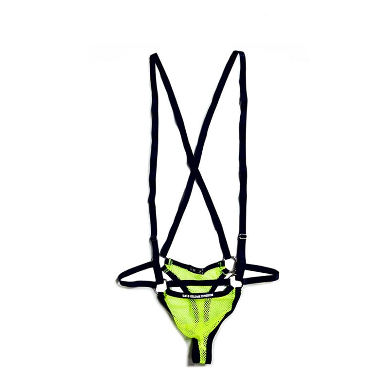 Sexy Mesh Circuit Party Underwear Outfit | dmunderwear detail image 9