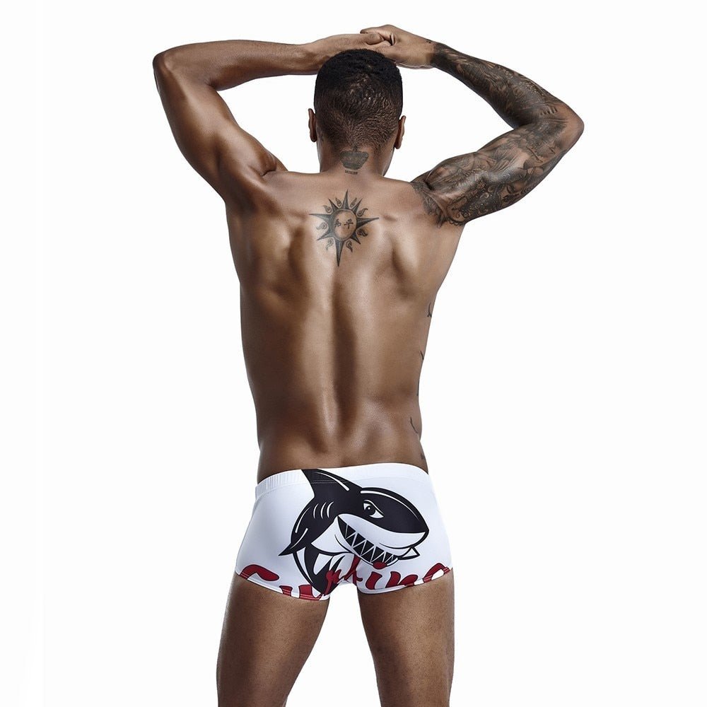ORVLS Shark Surfing Swim Trunks | dmunderwear detail image 14