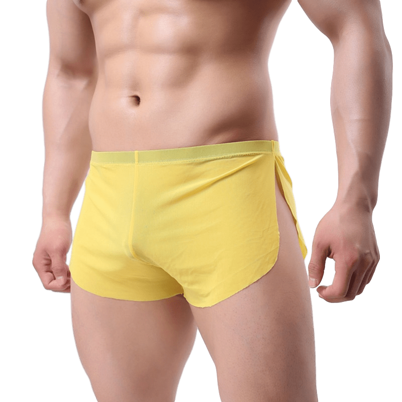Sheer Slit Shorts | dmunderwear detail image 6