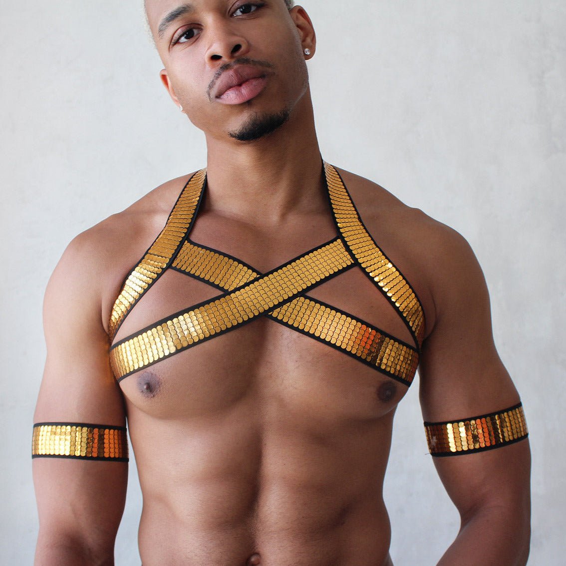 Shiny Gold Harness | dmunderwear