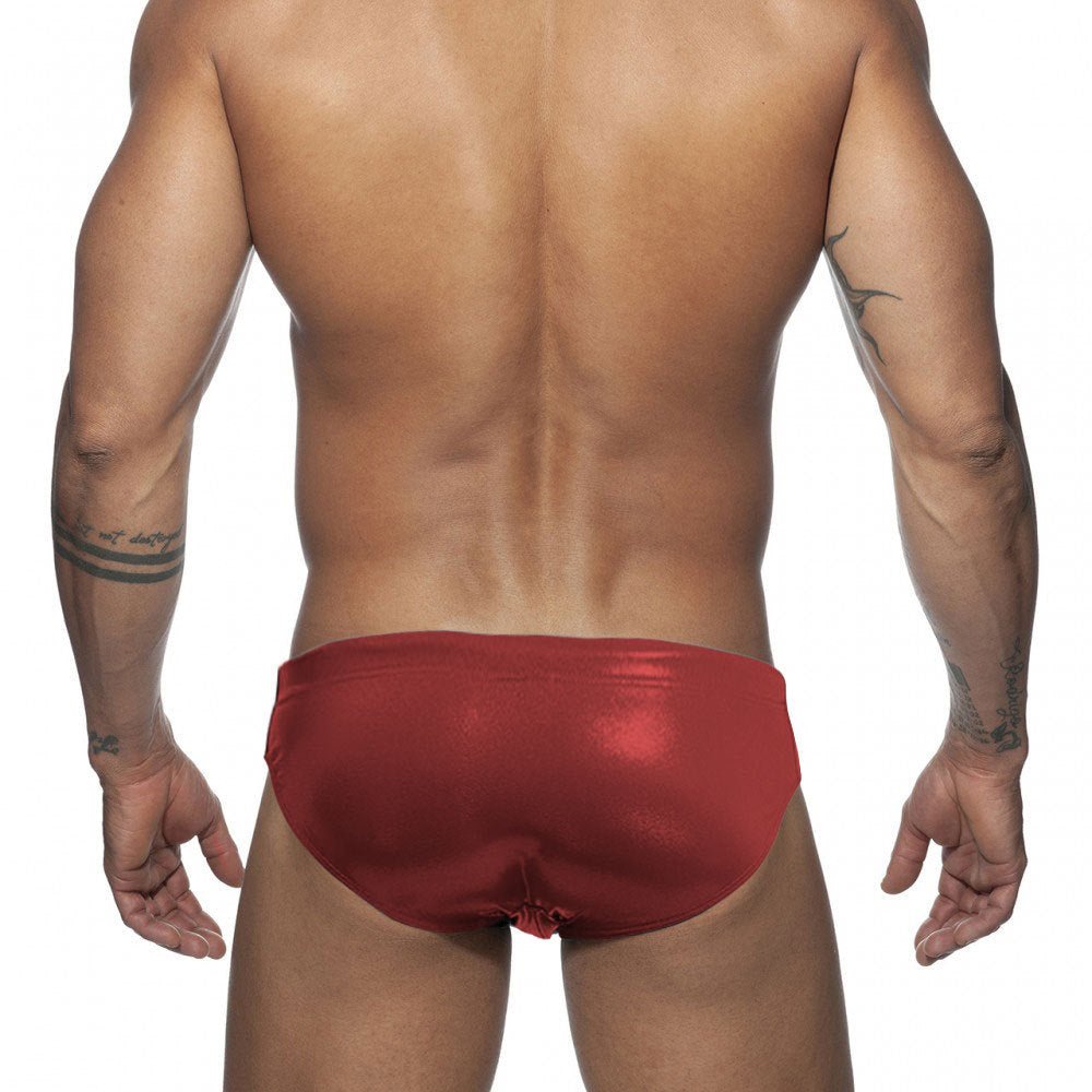 ORVLS Shiny Metallic Swim Briefs | dmunderwear detail image 15