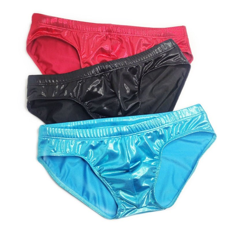 ORVLS Shiny Metallic Swim Briefs | dmunderwear detail image 8