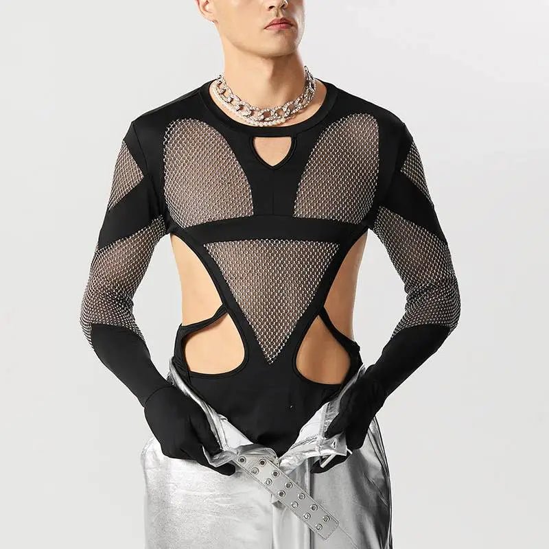 Side Show Gloved Mesh Body Suit | dmunderwear