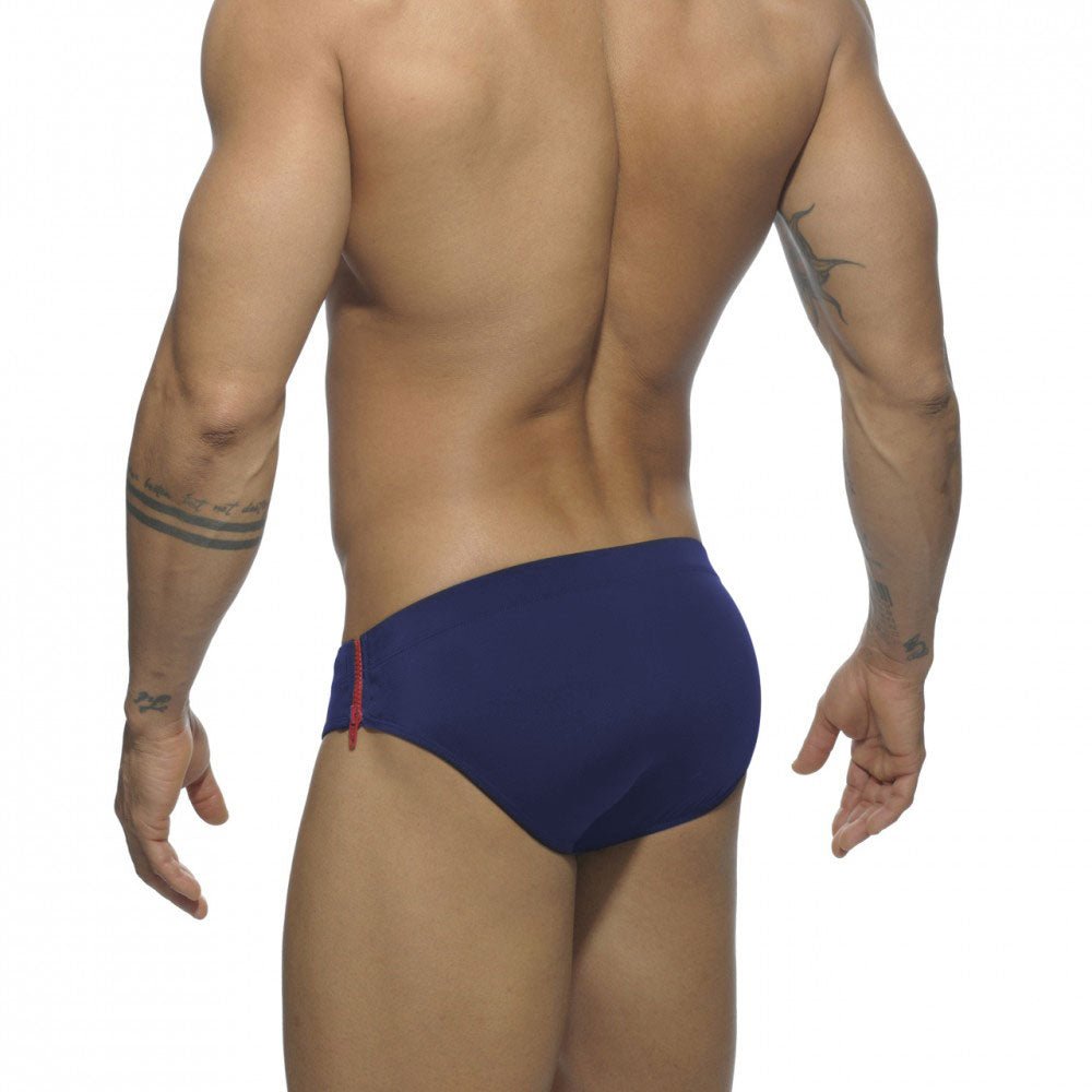 Side Zipper Swim Briefs | dmunderwear detail image 13