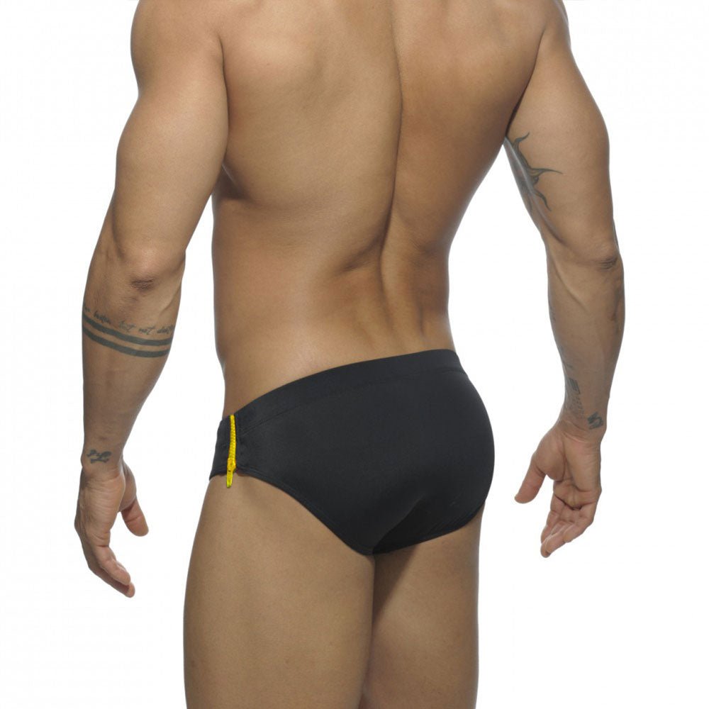 Side Zipper Swim Briefs | dmunderwear detail image 2