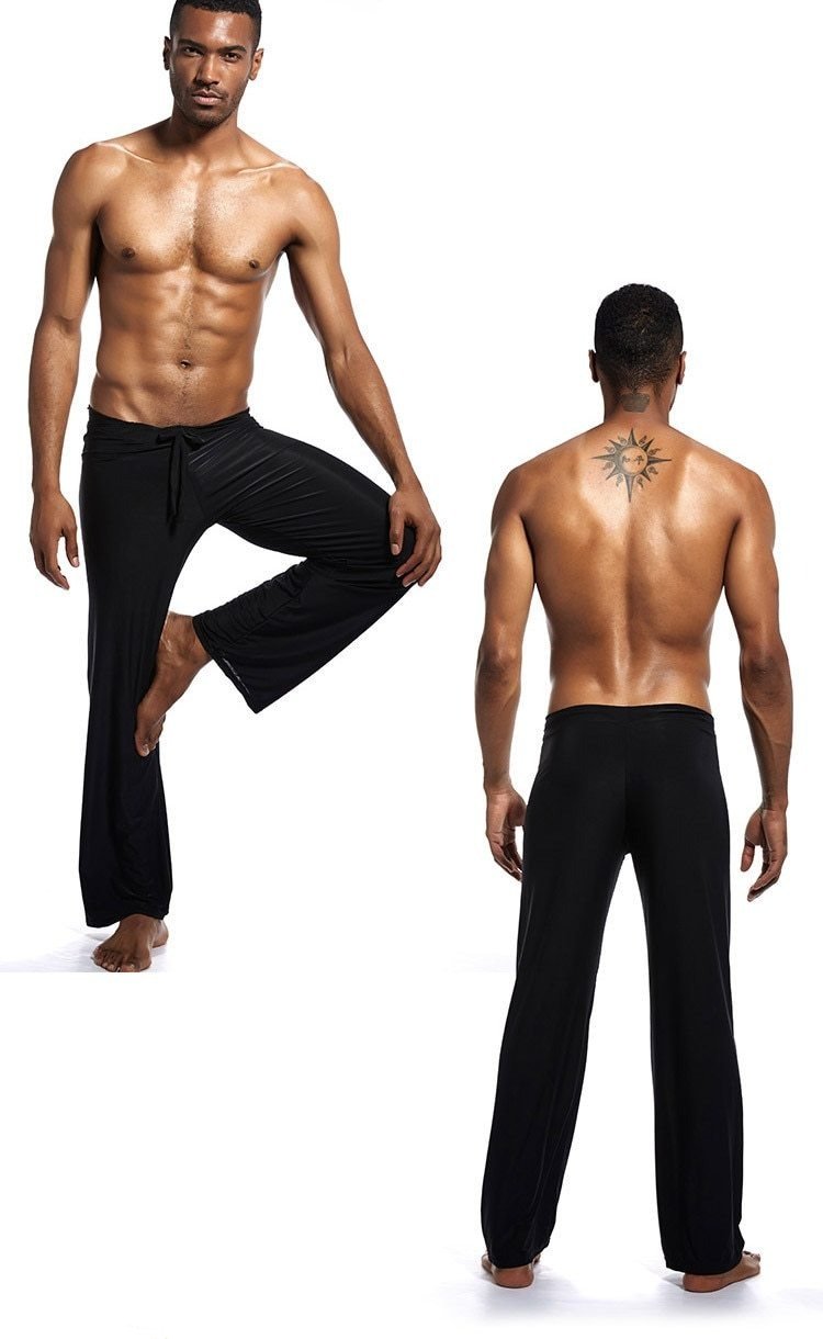 Silky Bell Bottom Sweats | dmunderwear detail image 4