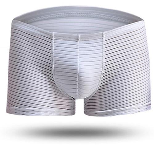 Silky Sheer Striped Boxers | dmunderwear variant image