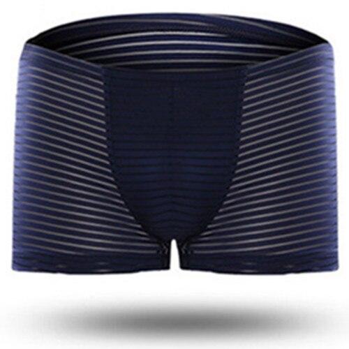 ORVLS Silky Sheer Striped Boxers | dmunderwear detail image 6