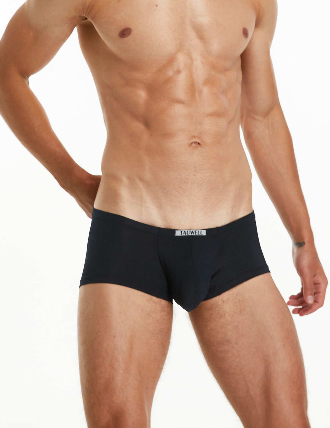 Solid Elastic Boxer Briefs 23201 | dmunderwear detail image 18