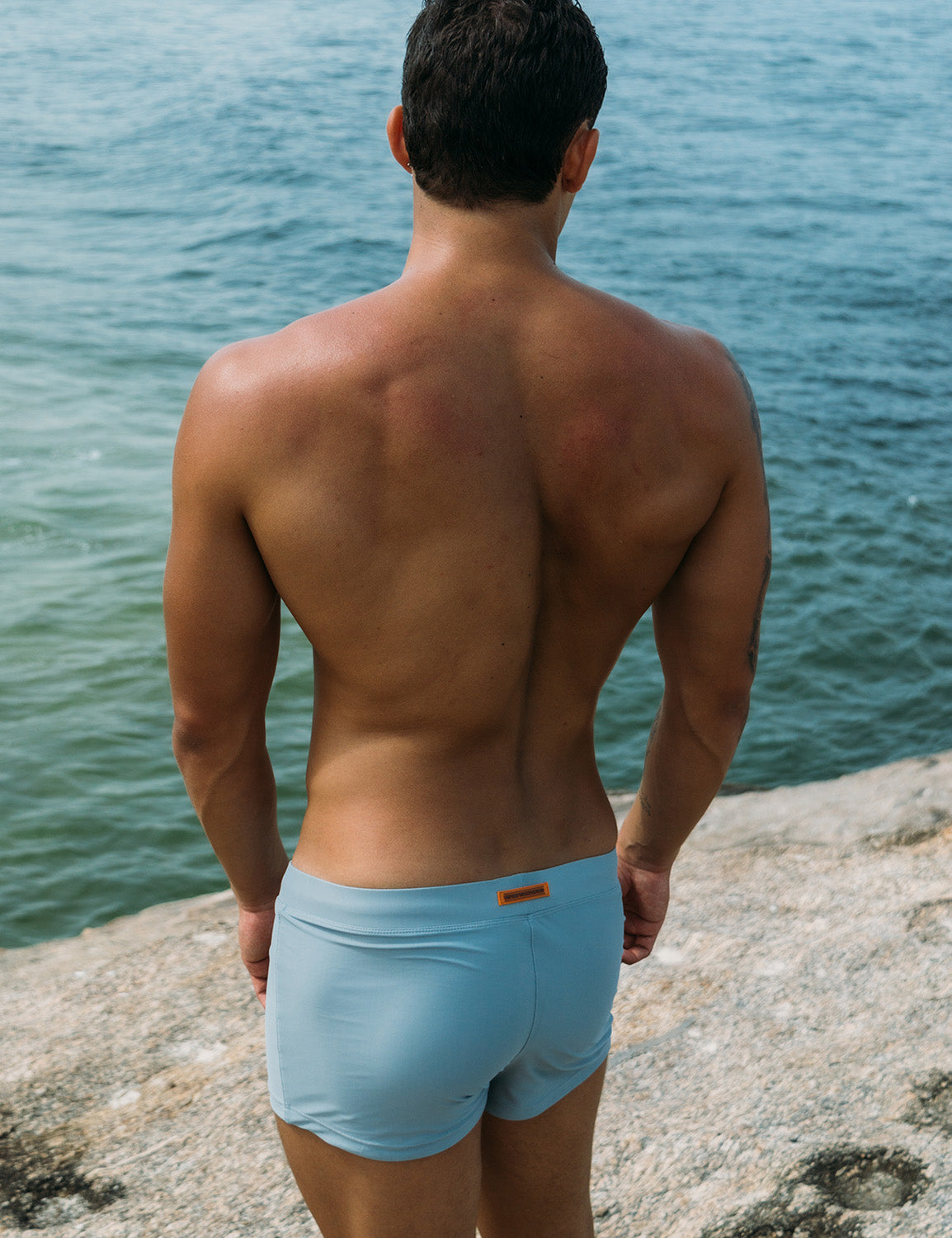 Solid Swim Boxer 230801 | dmunderwear detail image 2