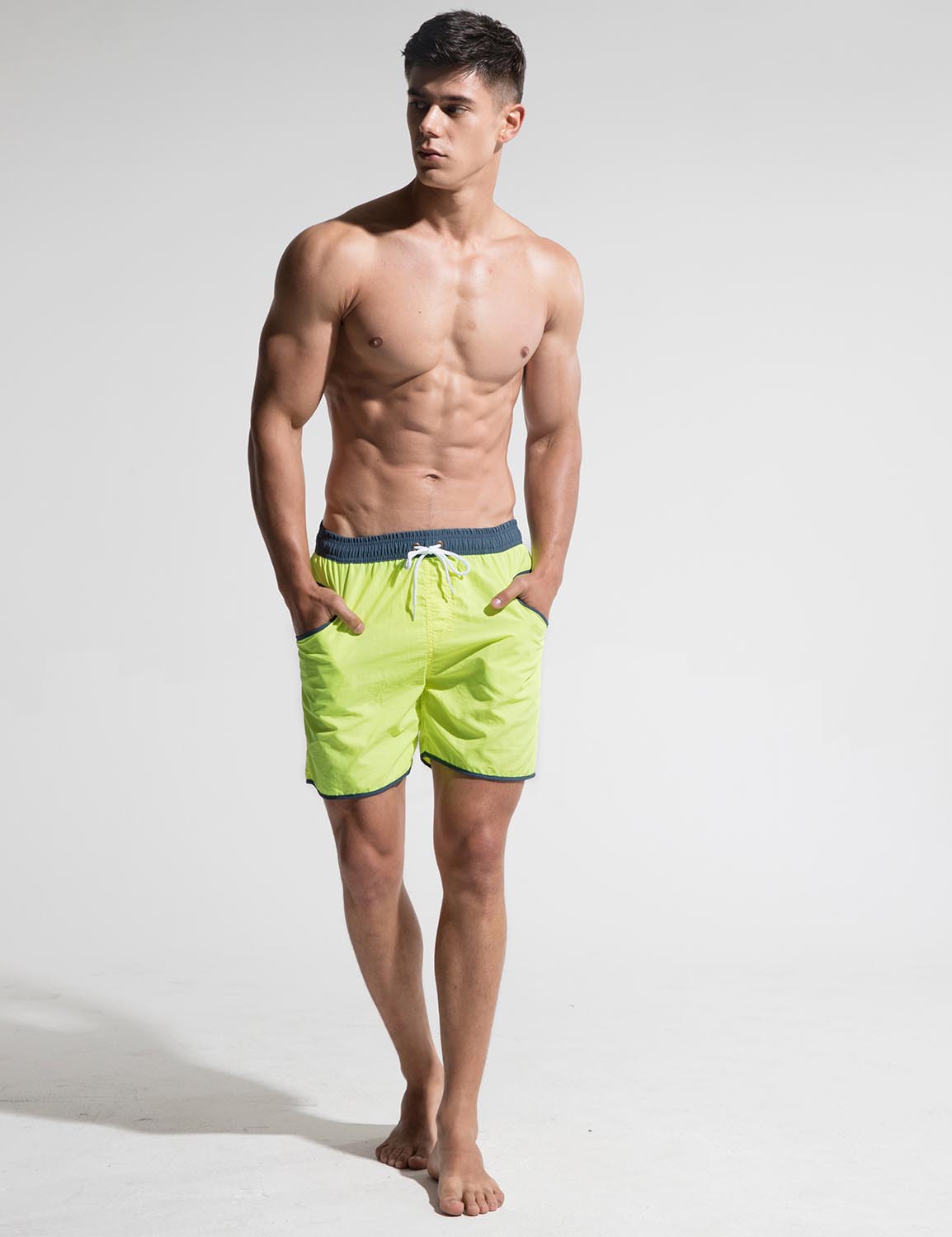 Quick-Dry Swim Beach Surf Shorts S808 | dmunderwear detail image 12