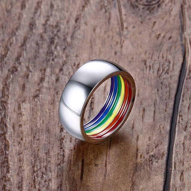 ORVLS Stainless Steel Hidden Pride Ring | dmunderwear