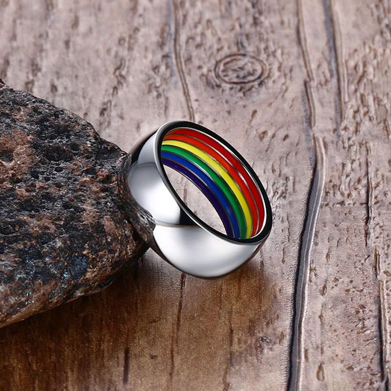 ORVLS Stainless Steel Hidden Pride Ring | dmunderwear detail image 2