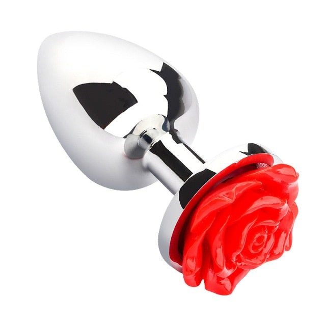 Stainless Steel Rose Butt Plug | dmunderwear variant image