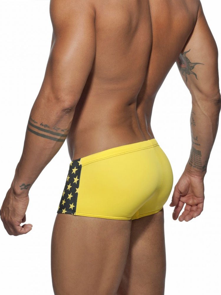 Stars Ultra Square Cut Swim Trunks | dmunderwear detail image 7