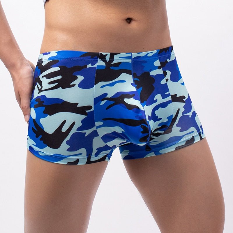 Stretch Camo Boxer Briefs | dmunderwear detail image 3