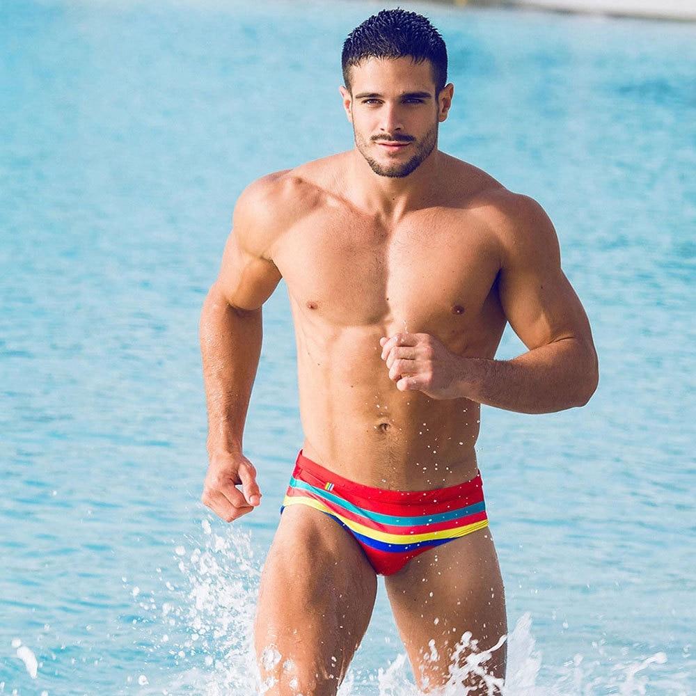 Striped Away Swim Briefs | dmunderwear variant image