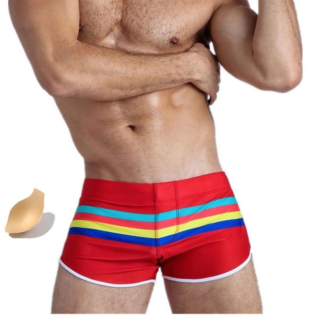 ORVLS Striped Away Swim Trunks | dmunderwear detail image 6
